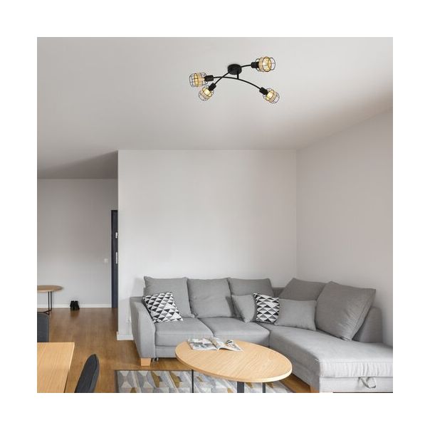 Rabalux Spot rasveta Indiana E14 4x MAX 25W crna (5282) - 5282