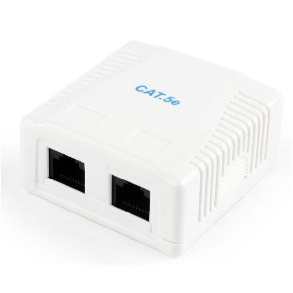 GEMBIRD NCAC-2U5E-01 CAT5E UTP kutija za površinsku montažu sa 2 porta za RJ45 - 44289-1