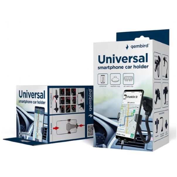 GEMBIRD Držač za mobilni telefon 2u1, TA-CHWAV-01, ventilacioni otvor i staklo - 44300