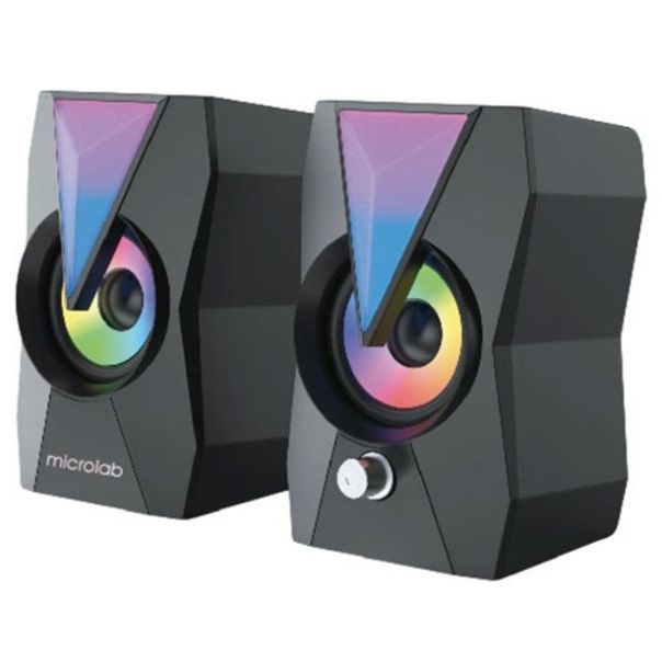 MICROLAB B22 * Stereo zvucnici black, 6W RMS (2 x 3W), USB power, 3,5mm RGB (829) - 42485