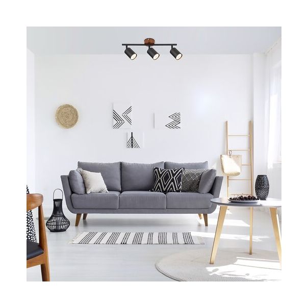 Rabalux Spot rasveta Edmund GU10 3x MAX 25W hrast (5297) - 5297