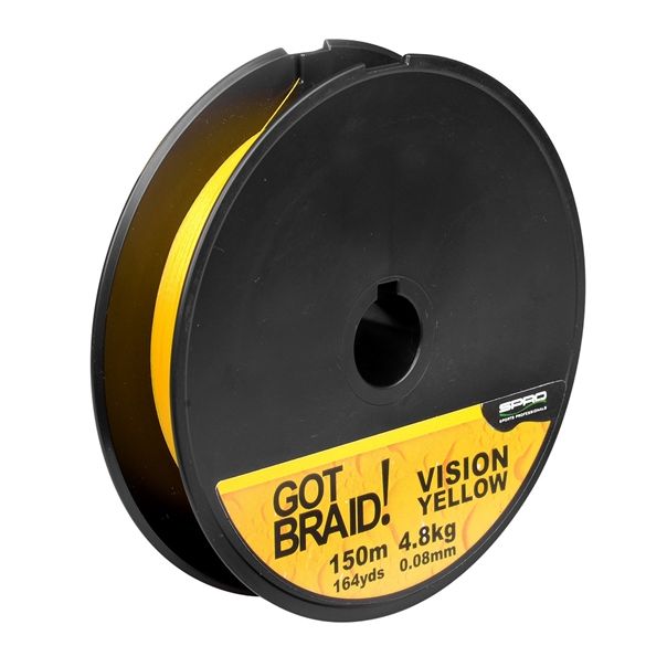 SPRO STRUNA GOT BRAID VISION 150M YELLOW 0,13MM - 5301-113