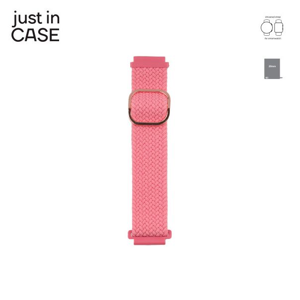 NARUKVICA 2in1, tekstil/metal, 20mm, roze - MT20PKPK