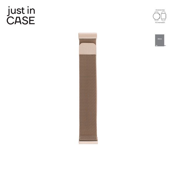 NARUKVICA 2in1, tekstil/metal, 20mm, roze - MT20PKPK