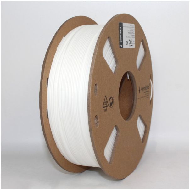 GEMBIRD 3DP-PLA+1.75-02-W PLA-PLUS Filament za 3D stampac 1,75mm kotur 1KG White - GM20003