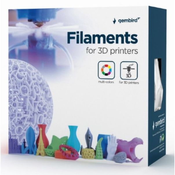 GEMBIRD 3DP-PLA+1.75-02-W PLA-PLUS Filament za 3D stampac 1,75mm kotur 1KG White - GM20003
