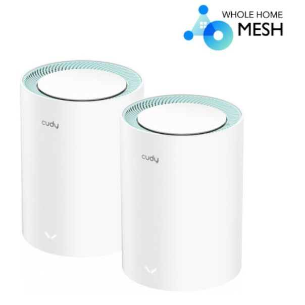 CUDY M1300 2-pack AC1200 Dual Band 2.4Ghz+5Ghz WiFi MESH - 42962