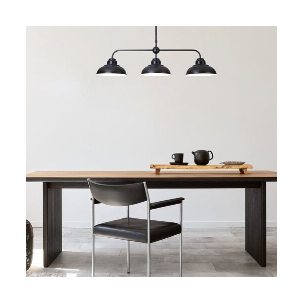 Rabalux Visilica Dragan E27 3x MAX 60W mat crno (5309) - 5309