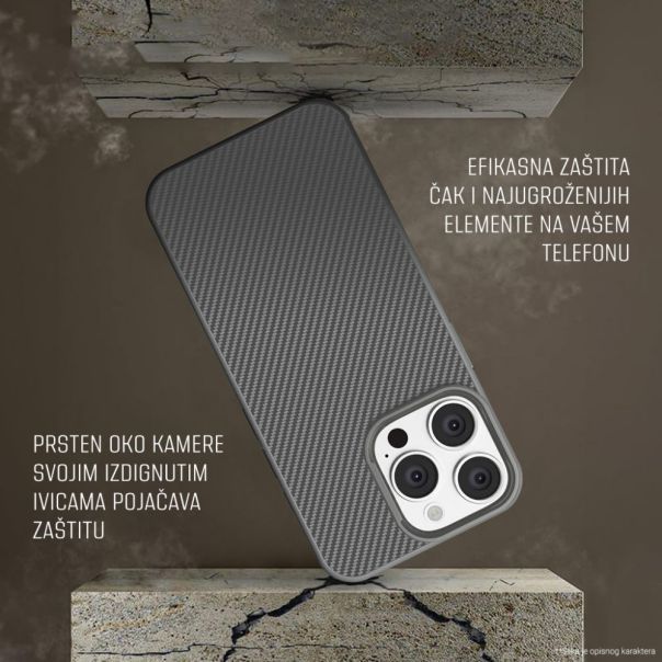 Maska za iPhone 13 6.1 Magsafe Kevlar siva - 220702