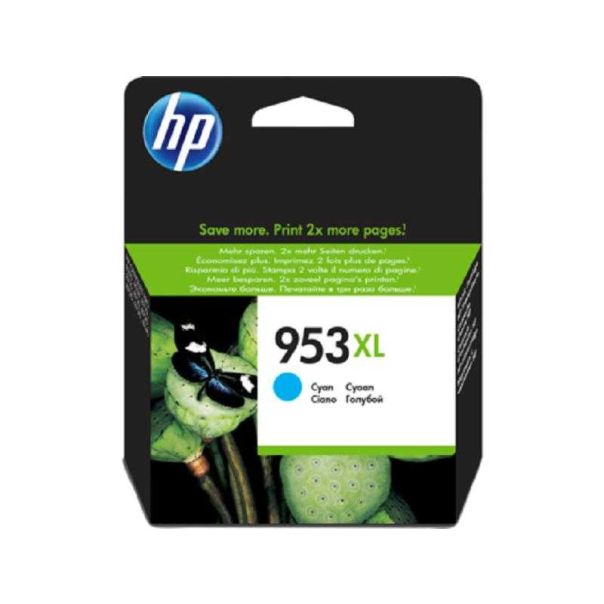 HP 953XL High Yield Cyan Original Ink Cartridge F6U16AE - 53137