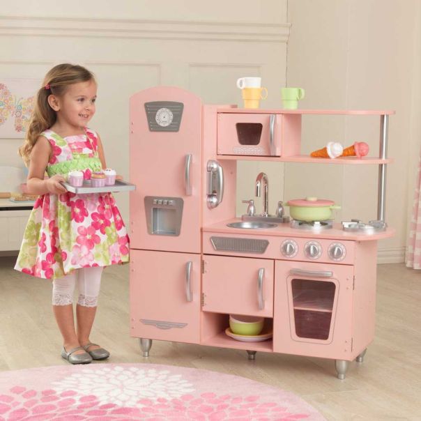 KID KRAFT Kuhinja - Vintage u roze boji - 53179