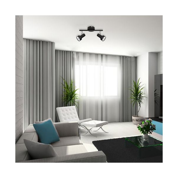 Rabalux Spot rasveta Konrad GU10 2x MAX 50W crna (5323) - 5323