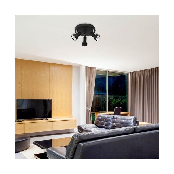 Rabalux Spot rasveta Konrad GU10 3x MAX 50W crna (5324) - 5324