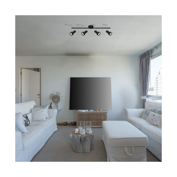 Rabalux Spot rasveta Konrad GU10 4x MAX 50W crna (5325) - 5325