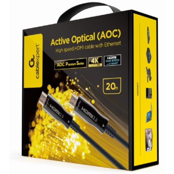 GEMBIRD HDMI Aktivni otptički kabl (AOC), CCBP-HDMI-AOC-20M-02, Premium, 20m - 44445