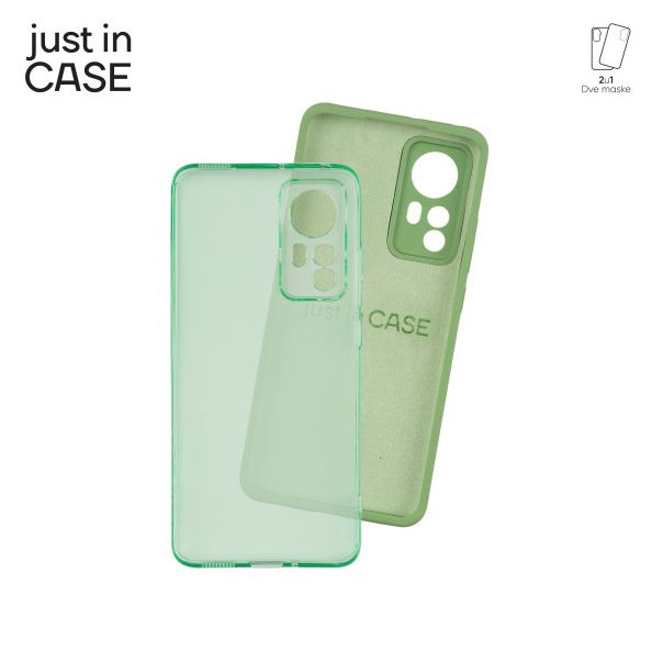 JUST IN CASE 2u1 Extra case MIX paket zeleni za Xiaomi 12 - MIX313GN