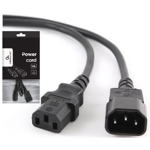 GEMBIRD PC-189-VDE Kabl za napajanje (C13 na C14) UPS, VDE odobren, 1,8m - 44455