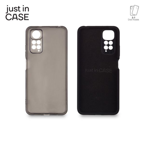 JUST IN CASE Maska 2u1 Extra case MIX za Redmi Note 11, crna - MIX312BK