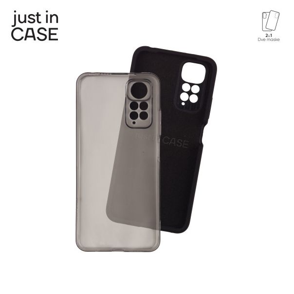 JUST IN CASE Maska 2u1 Extra case MIX za Redmi Note 11, crna - MIX312BK