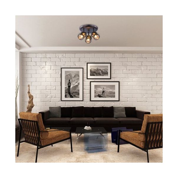 Rabalux Spot rasveta Oberon E14 3x MAX 40W braon (5337) - 5337