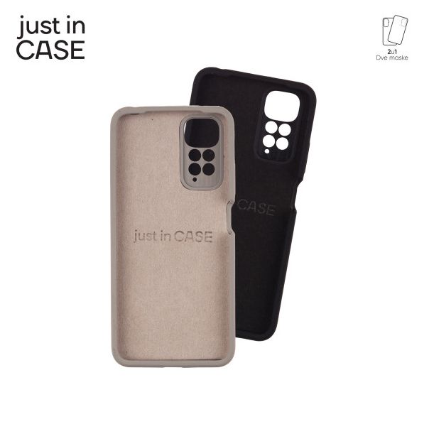 JUST IN CASE 2u1 Extra case MIX PLUS crni paket za Redmi Note 11 - MIXPL312BK