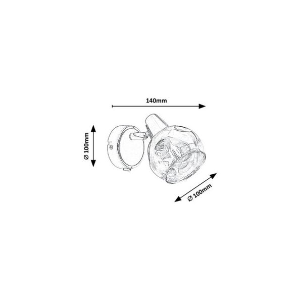 Rabalux Spot rasveta Tamara E14 1x MAX 40W hrom (5346) - 5346