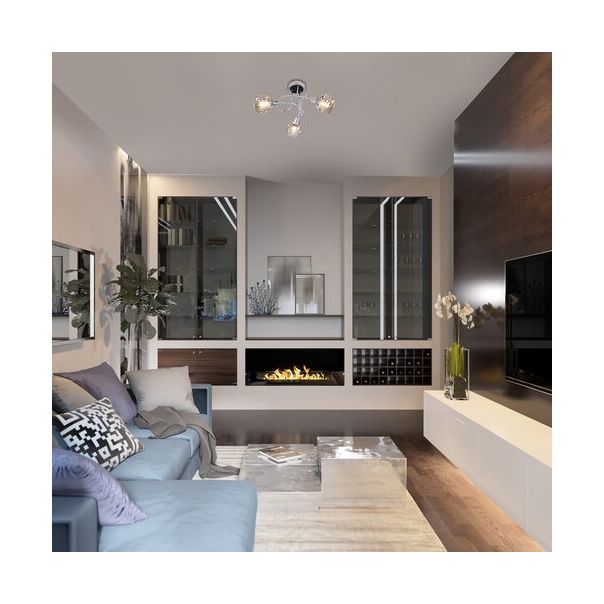 Rabalux Plafonjera Tamara E14 3x MAX 40W hrom (5348) - 5348