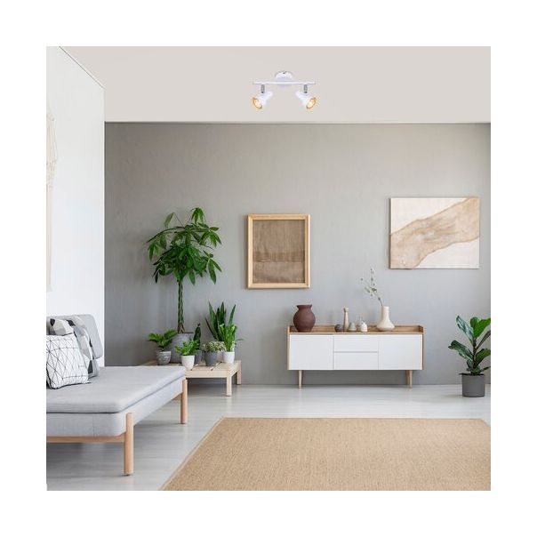 Rabalux Spot rasveta Konrad GU10 2x MAX 50W bela (5355) - 5355