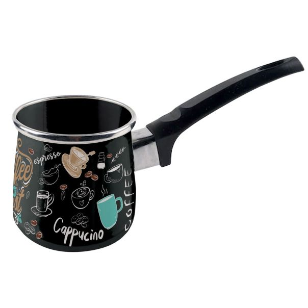 INTEROS Emajlirana džezva za kafu - srednja 0,37l kafa Decor 2 - 200594