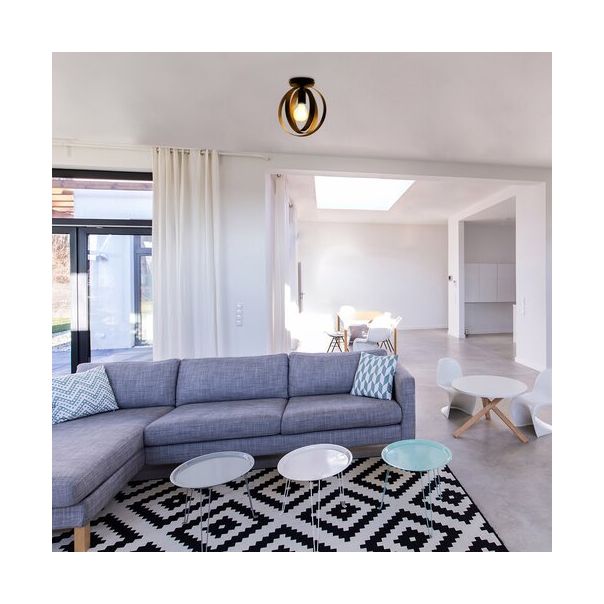 Rabalux Plafonjera Cortado E27 1x MAX 40W crna (5359) - 5359