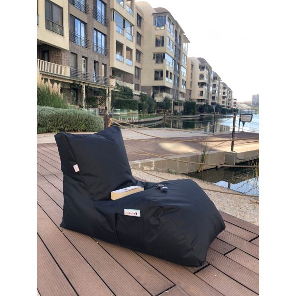 ATELIER DEL SOFA Baštenski lazy beg Daybed, crna - 535PFT1130