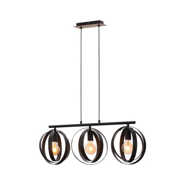 Rabalux Visilica Cortado E27 3x MAX 40W crna (5361) - 5361