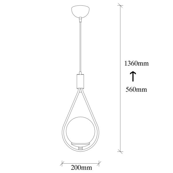 OPVIQ Visilica Mudoni MR 937, crna/bela - EP3004573