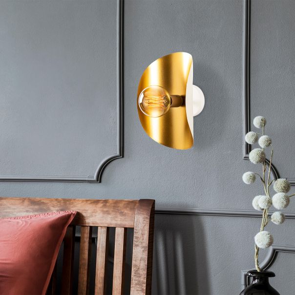 OPVIQ Zidna lampa Sivani MR 840, bela/zlatna - EP3004660