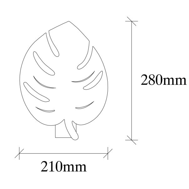 OPVIQ Zidna lampa Sivani MR 843, crna - EP3004675