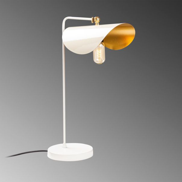 OPVIQ Stona lampa Sivani MR 844, bela/zlatna - EP3004684
