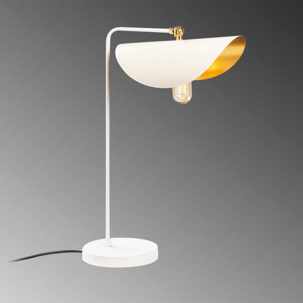 OPVIQ Stona lampa Sivani MR 844, bela/zlatna - EP3004684