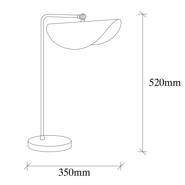 OPVIQ Stona lampa Sivani MR 844, bela/zlatna - EP3004684