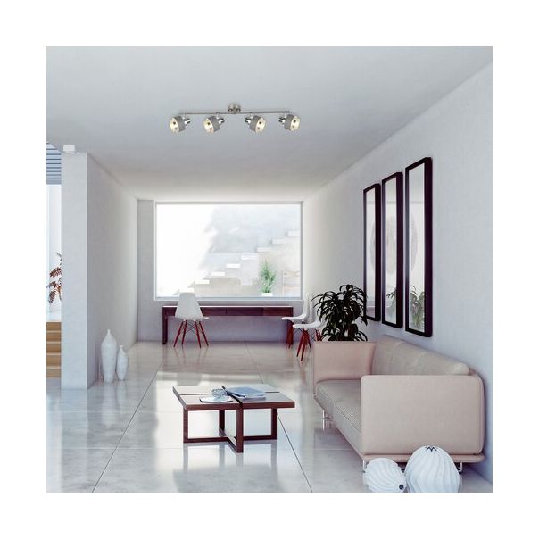 Rabalux Spot rasveta Basil E14 4X MAX 10W brušeni hrom (5382) - 5382