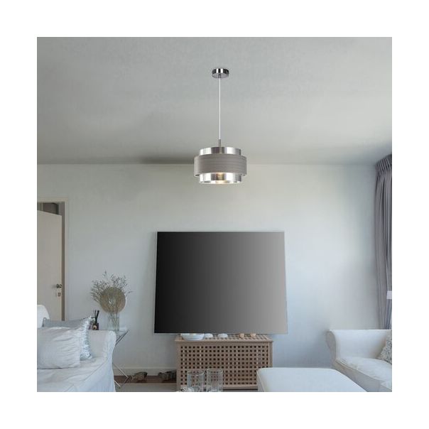 Rabalux Visilica Basil E27 1x MAX 40W brušeni hrom (5383) - 5383