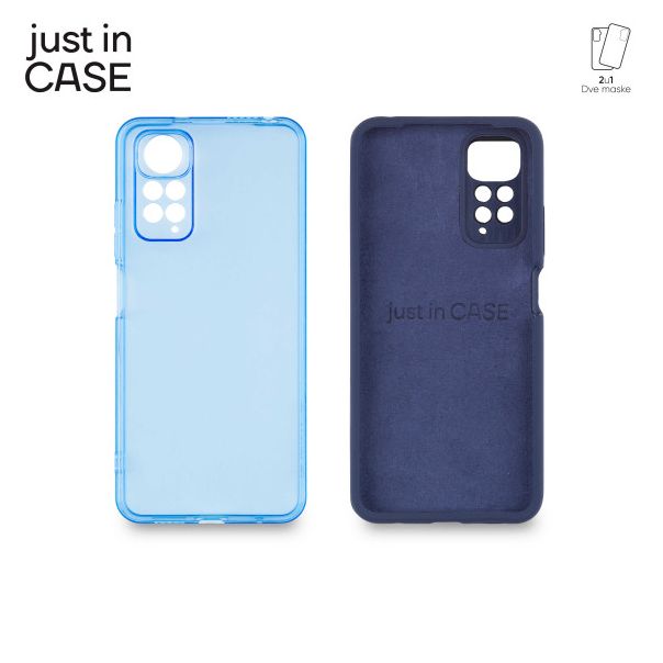 JUST IN CASE Maska 2u1 Extra case MIX za Redmi Note 11, plava - MIX312BL