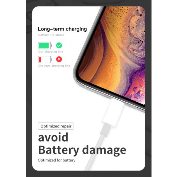 Data kabl Coteci CS2165 3A PD na iPhone lightning beli 1m - 223306