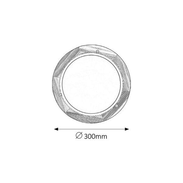 Rabalux Zidna lampa Ufo E27 1x MAX 60W natur (5401) - 5401-1