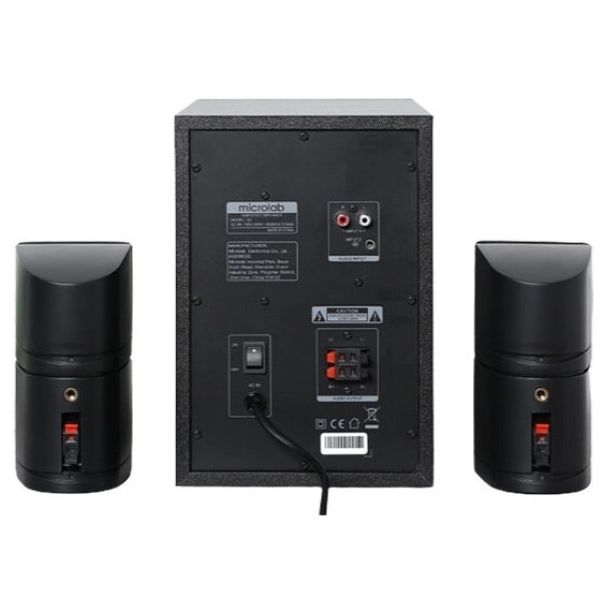 MICROLAB X2BT Aktivni drveni zvucnici 2.1 sistem 46W RMS (20W+2*13W) 3,5mm, BLuetooth - 44652