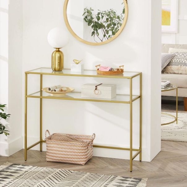 HANAH HOME Kozolni sto By-4, zlatna - EP3057794