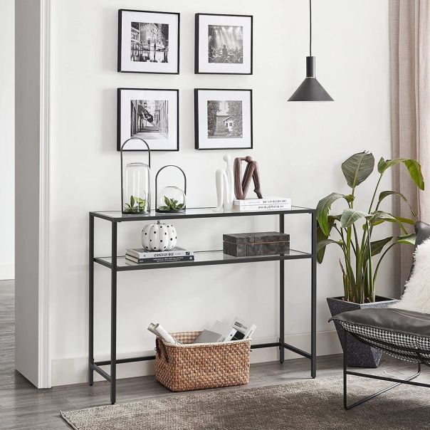 HANAH HOME Kozolni sto By-4, crna - EP3057800