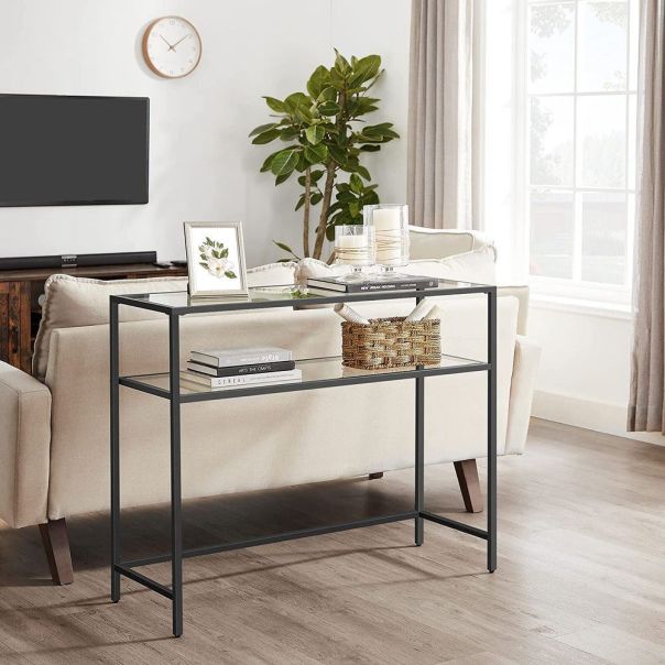 HANAH HOME Kozolni sto By-4, crna - EP3057800