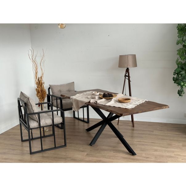 HANAH HOME Metalni nogari za sto Ahtapot, crna - EP3132481
