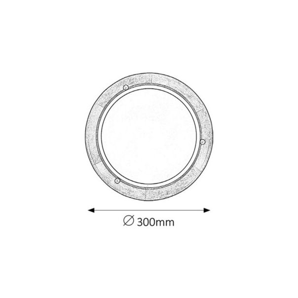 Rabalux Plafonjera Ufo E27 1x MAX 60W hrast (5417) - 5417