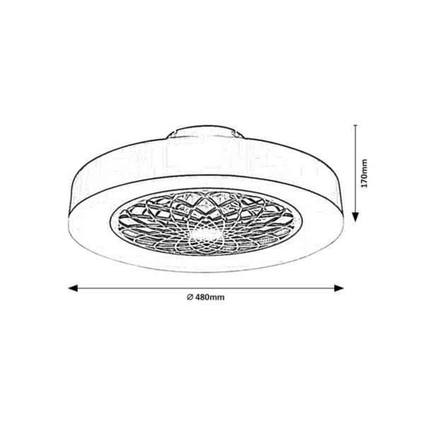 RABALUX Plafonjera Adonias LED 35W - 5419